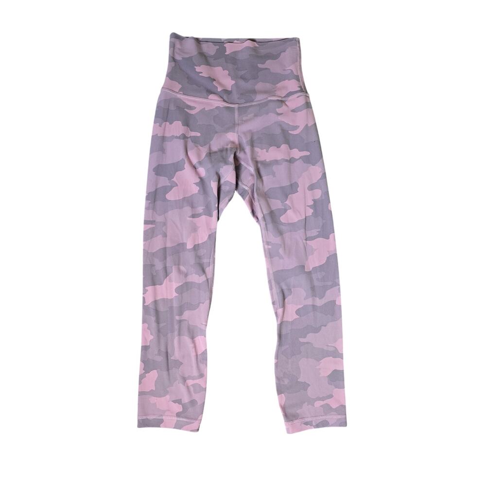 Lululemon Align Crop *21" Heritage 365 Camo Brier Rose Multi Size 2 W6BOWS - Picture 5 of 10